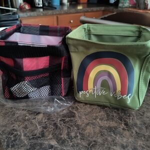Thirty-One Green and Red Storage Bins